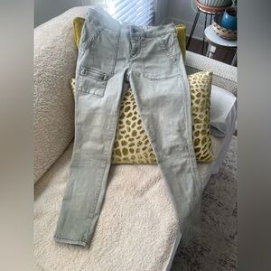 Hei Anthropology Straight Leg Grayish Olvish Faded Cargo Pants